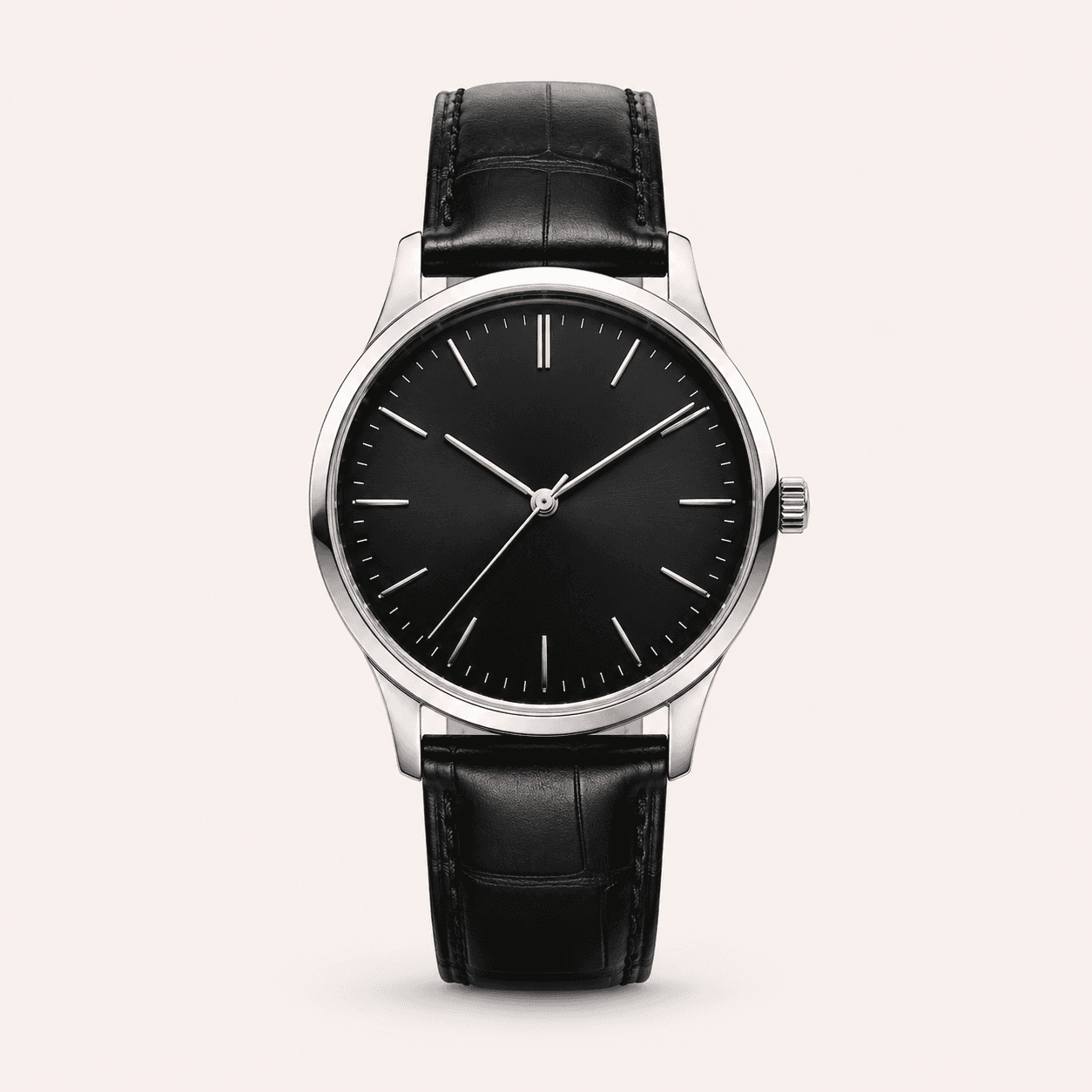 Classic Leather Strap Analog Watch thumbnail 2