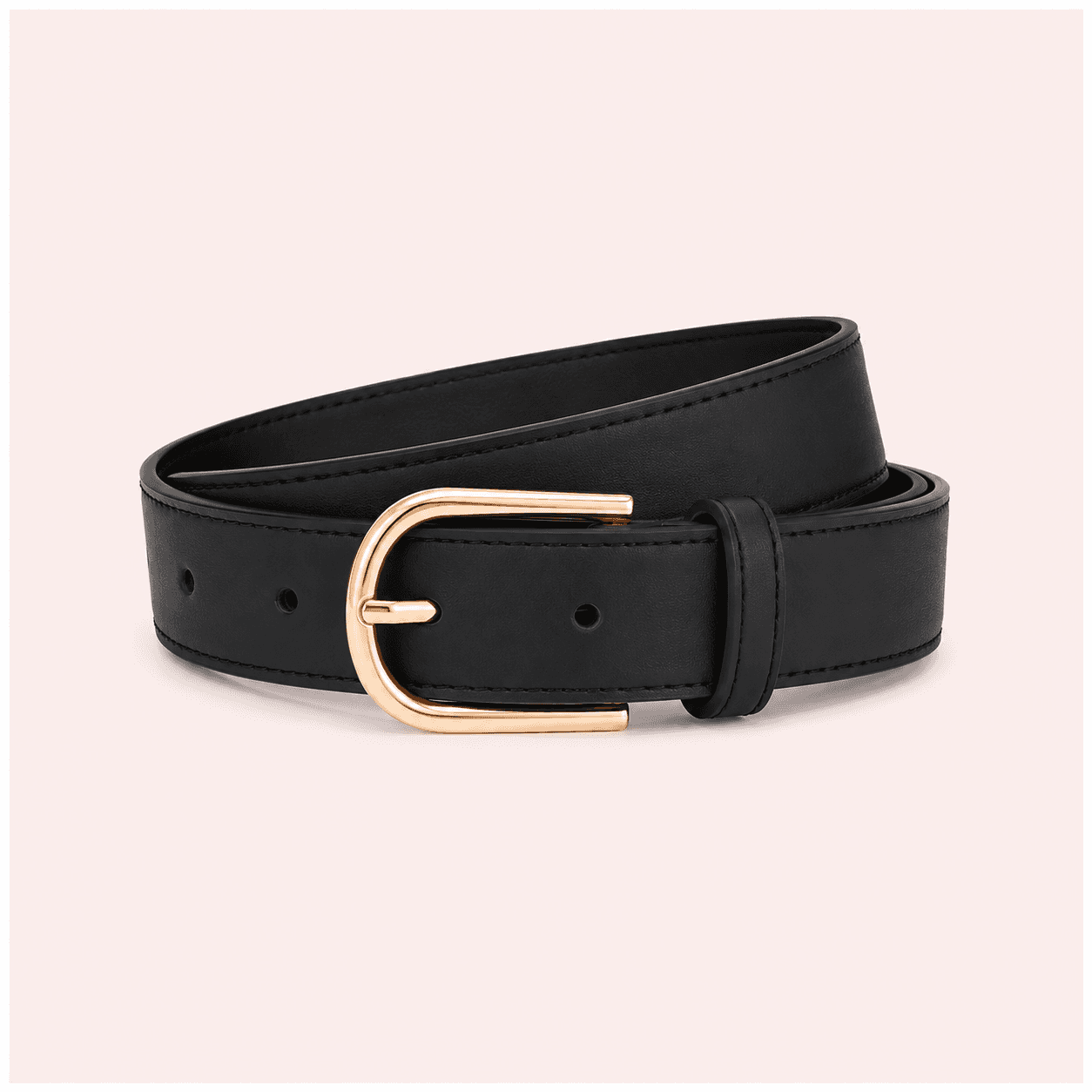 Classic Leather Style Belt - Tan Brown, Dark Brown & Black thumbnail 3